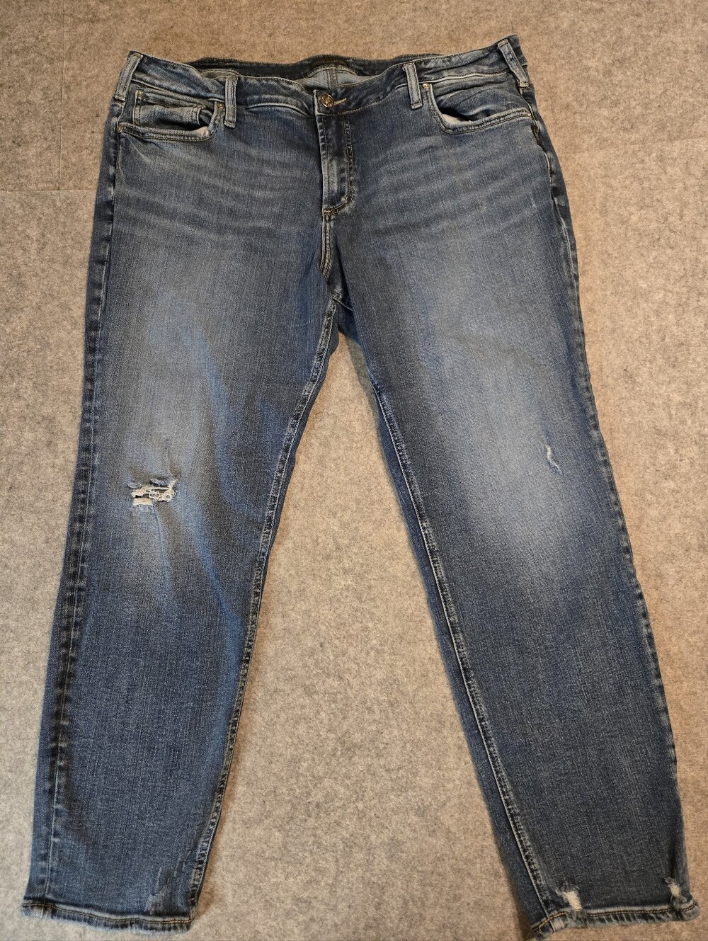 Silver Womens Boyfriend Jeans Sz20/L29